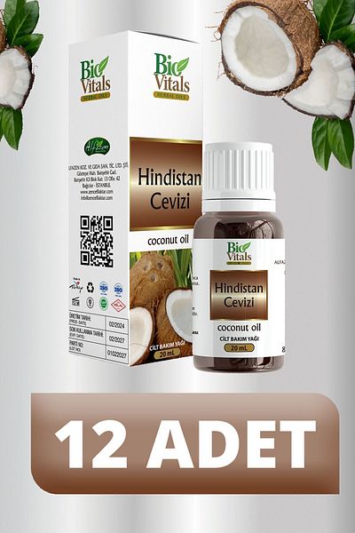 Bio Vitals 20 ml Coconut Oil - 12 PCS-Box