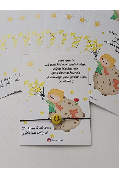 Lilamor 20 Adet Karne Hediyesi Gülenyüz Bileklik