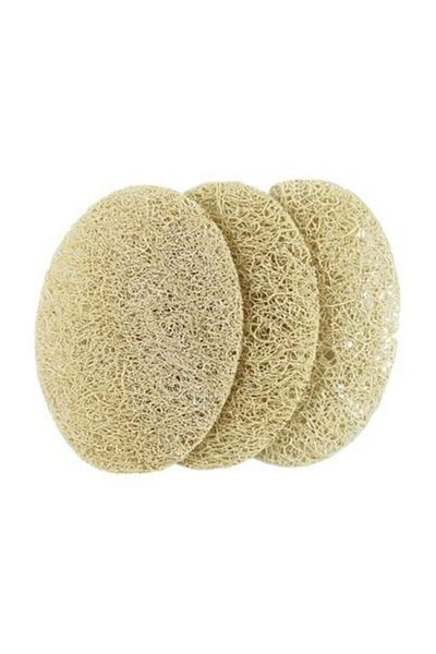 Bio Vitals Set of 3 Natural Loofah Facial Peeling Discs