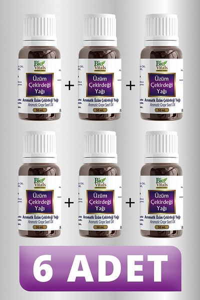 Bio Vitals 6 PCS Grape Seed Oil - 50 ml