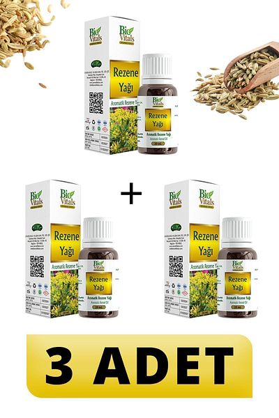 Bio Vitals Fennel Oil - 20 ml, 3 PIECES