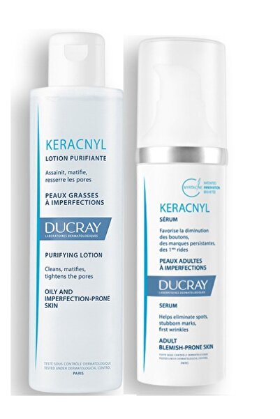 Ducray Keracnyl Arındırıcı Losyon 200 Ml Keracnyl Leke Ve Kırışıklık Karşıtı Serum 30 Ml