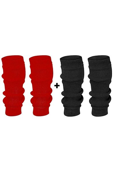 Neşeli Çoraplar Red and Black Children's Leggings Set of 2