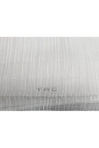 Taç Striped Tulle Curtain 1/3 Close Pleat Does Not Want Ironing