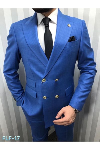 MASSARO Κοστούμι με διπλό στήθος Slim Fit