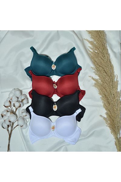 Tektaş Women's Underwire Unpadded 4-Piece Bra Set