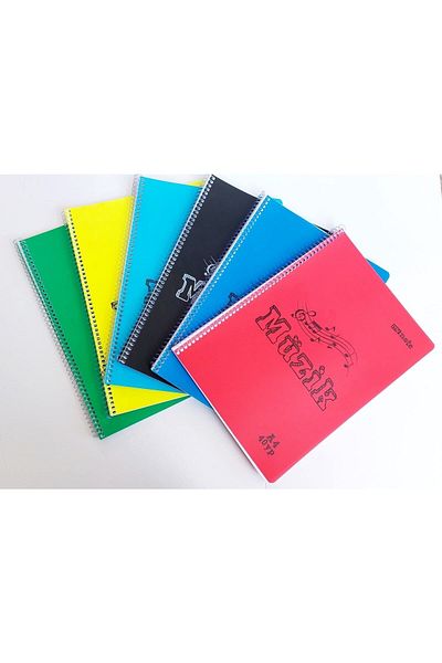 Mynote 1 Piece Plastic Cover A4 Large Size Wire 40 Sheets Music Notebook Will Be Used Mixed Color