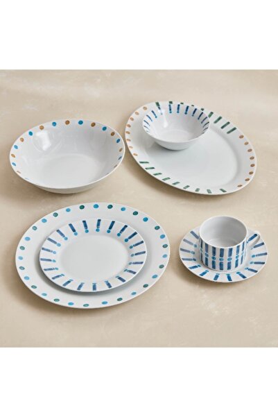 Home Box Dot Island 32-Piece Dinner Set