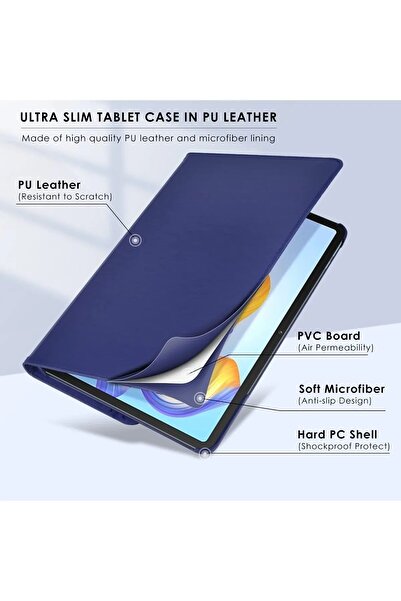 TEKNETSTORE Samsung Galaxy Tab A9+ Plus 11 Inch Tablet Compatible 360 Rotating Pu Leather Case Set Sm-x210