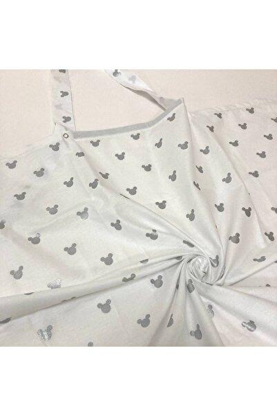 Masallar Diyarı Ασημί ποδιά θηλασμού με σχέδιο γκλίτερ