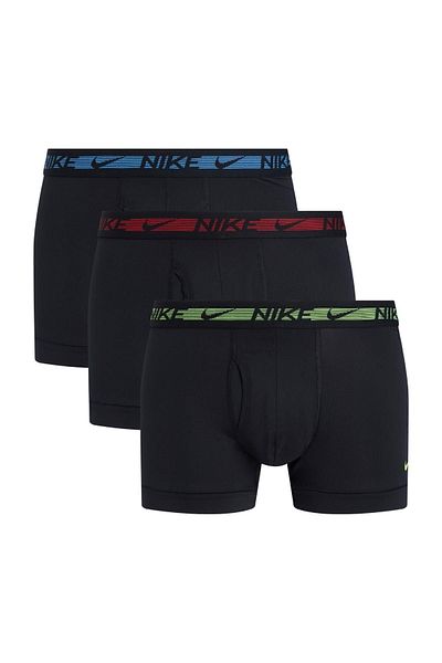Nike Men's Brand Logo Elastic Band Black 3 Boxers Suitable for Daily Use 0000Ke1152-9V5