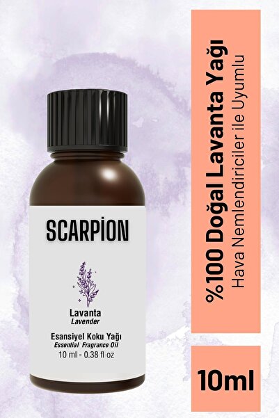 SCARPİON Lavanta Uçucu Buhur Yağı Hava Nemlendiriciler için Buhurdanlık Esans...