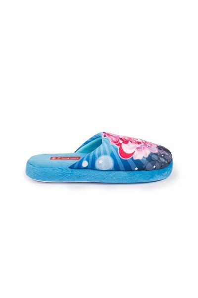 Flyingsteps Papuci de interior pentru femei Sky Blue Winter