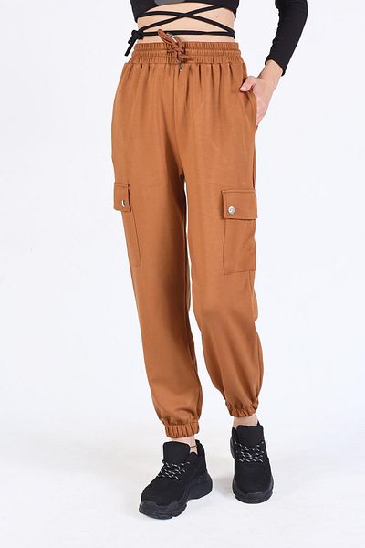 Rays 4285A Tan Cargo Pocket - Φόρμα με ελαστικά πόδια