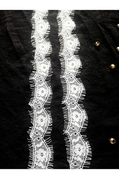 ALTAY TEKSTİL ÜRÜNLERİ White Bearded Lace 4.5 Cm (3 Mt)