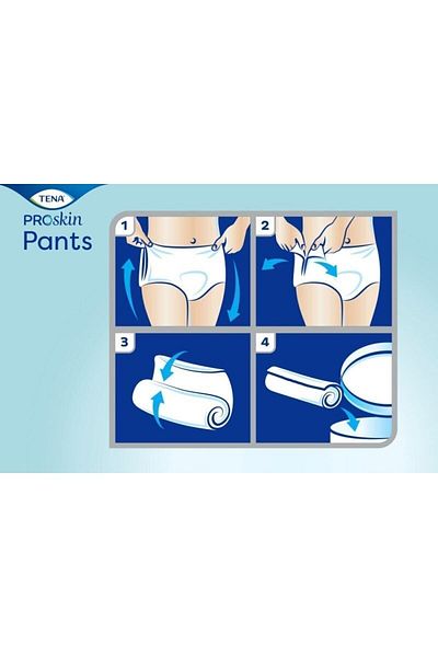 TENA 5.5 Drop Panty Adult Diaper Medium (medium size) 30 Pieces