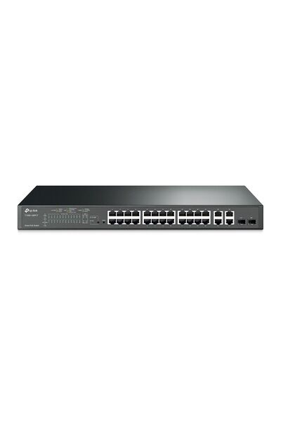 TP-LINK a-38 Jetstream T1500-28pct 24 Port 10/100mbps 4 Port Gigabit Smart Poe Switch - Tl-sl2428p
