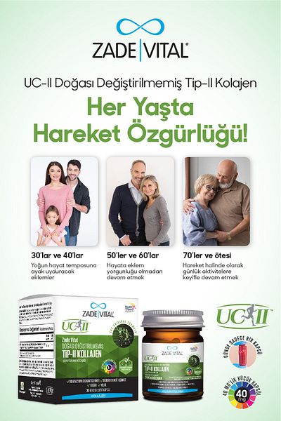 Zade Vital Uc-ii 40mg - 30 Capsules Medical
