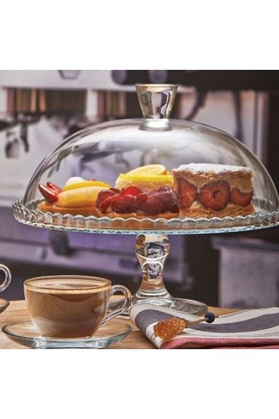 Paşabahçe 95200 Patisserie Footed Bell Jar - 32 Cm Fma203242