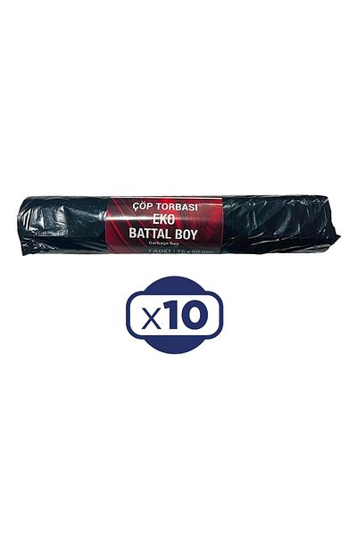 FLODEX 75X90 cm Oversize Eco Garbage Bag - 7 X 10 Pieces