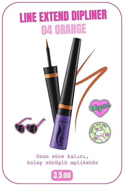 Callista Line Extend Dipliner Uzun Süre Kalıcı - 04 Zesty Orange - Turuncu