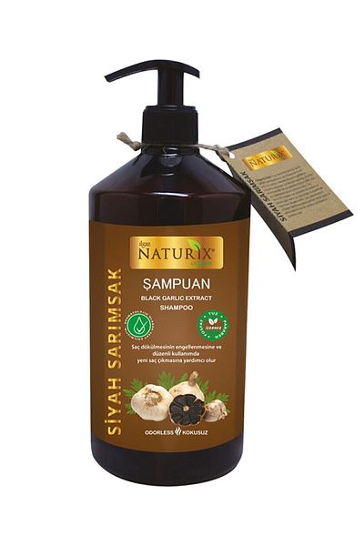 Naturix Black Garlic Extract Shampoo & Conditioner Set - 600ml Shampoo 500ml Conditioner