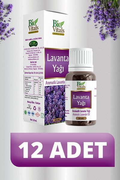 Bio Vitals Lavender Oil - 12 PCS Box 20 ml