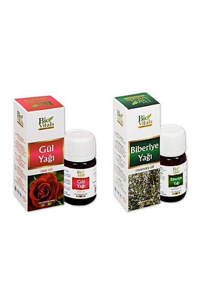 Bio Vitals 20 Ml Rose and Rosemary Aromatic Massage Skin Care Oil Set
