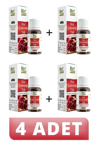 Bio Vitals 20 ml Pomegranate Seed Oil - 4 Pieces