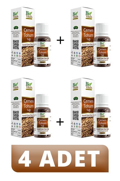 Bio Vitals 4 PCS Fenugreek Seed Oil - 20 ml