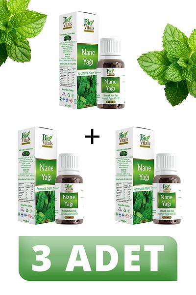Bio Vitals 20 ml Peppermint Oil - 3 PCS