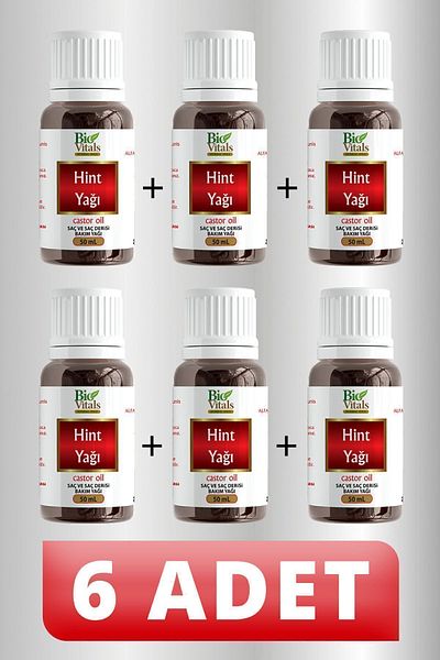 Bio Vitals 50 ml Castor Oil - 6 PCS