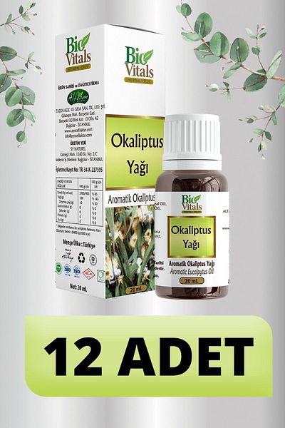 Bio Vitals Eucalyptus Oil - 12 PCS-Box 20 ml