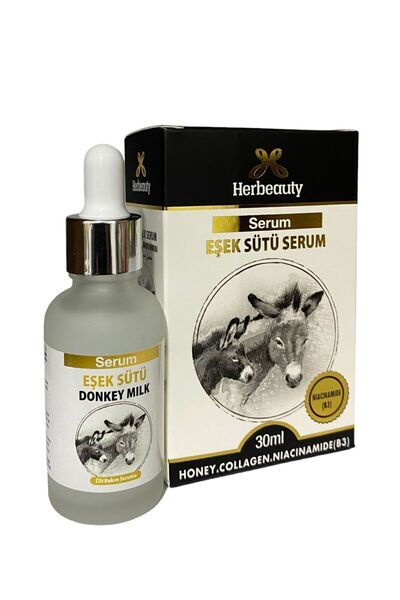 Herbeauty مصل حليب الحمار والعسل والكولاجين والنياسيناميد (b3)