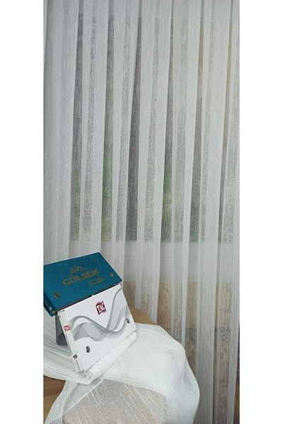 Taç Rüyaper Slub Tulle Curtain 1/3 Tight Pleat