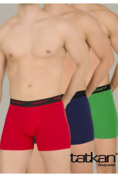 TATKAN BODYWEAR Tatkan - 3'lü Penye Modal Erkek Boxershort