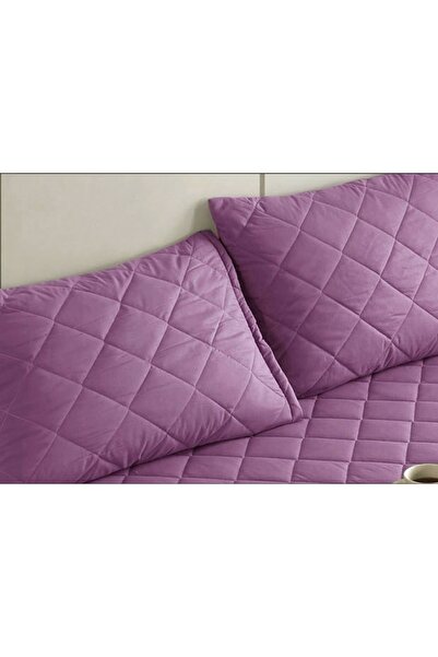 Formeya Lilac 100% Cotton Quilted Pillow Protector Mattresses 4 Pieces