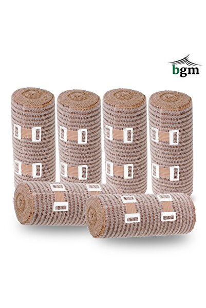bgm Elastik Bandaj 15 cm -6 Adet- Yüksek Kalite Esneklik ve Dayanıklılık