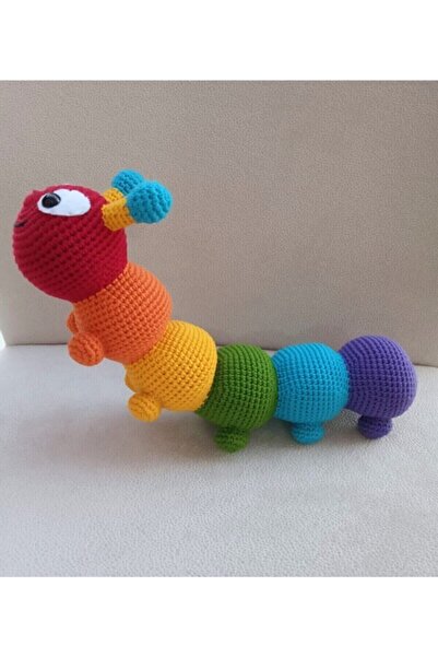 Veniem Amigurumi Tırtıl Oyuncak Uyku Arkadaşım