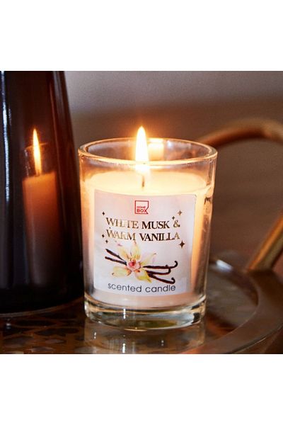 Home Box Qara Glass Candle - 50 gm