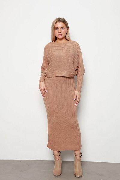 İKLİM LİFE Mink Gilet Knitwear Double Set
