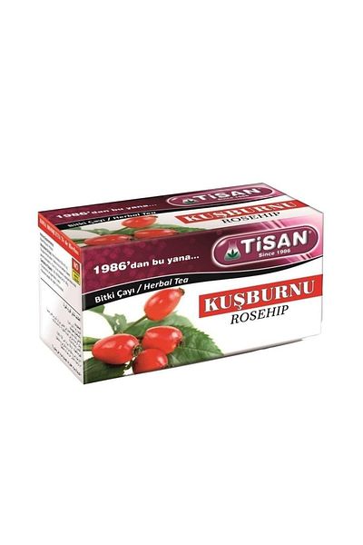 Tisan 20 كيسًا من شاي أعشاب ثمر الورد
