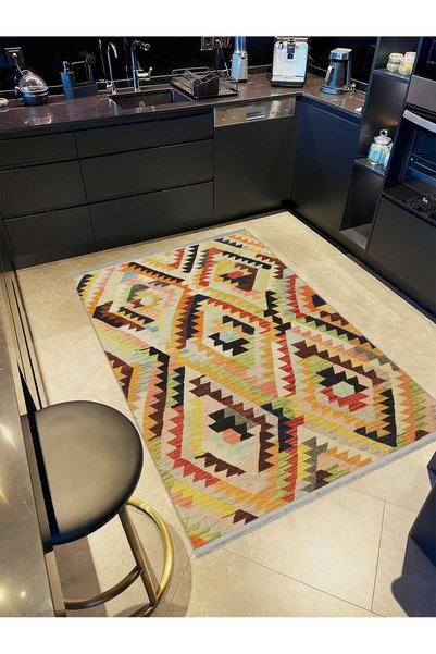 Rugs Modern Halı سجادة زخرفية منسوجة متعددة الألوان من سلسلة Karabağ karabag19