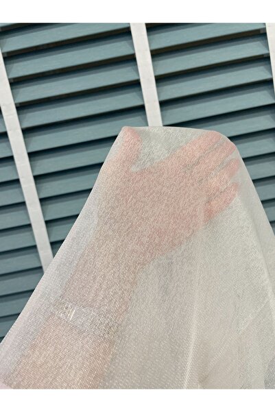 Brillant Modern Textured 1/3 Sik Pleat - Ecru Color Tulle Curtain