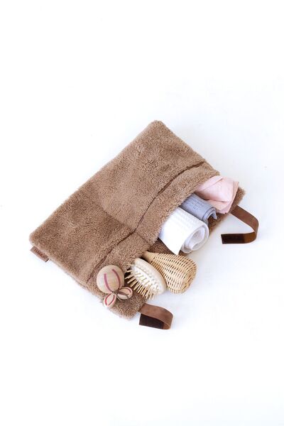 HAMUR Practical Hanging Organizer Baby Stroller Crib Edge Wellsoft Organizer Beige