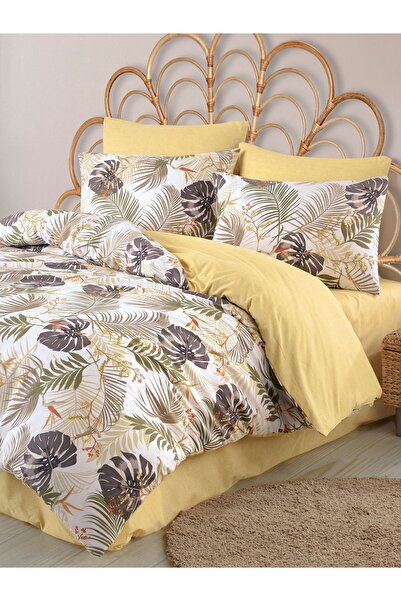 MyStory Home Dvojitý elastický povlak na přikrývku Monstera