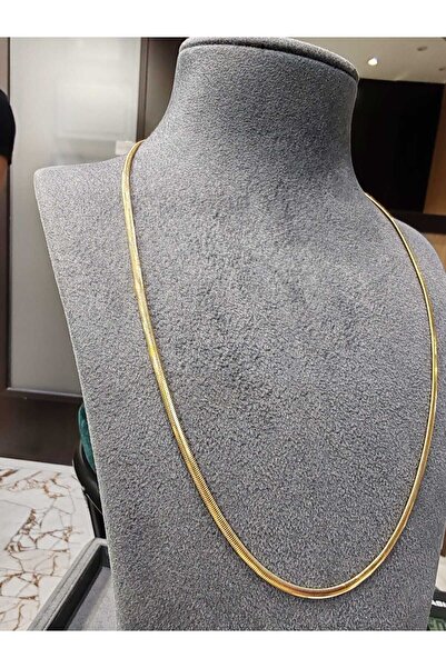 Berr Diamond 14 Ayar Altın Balık Sırtı Zincir Kolye
