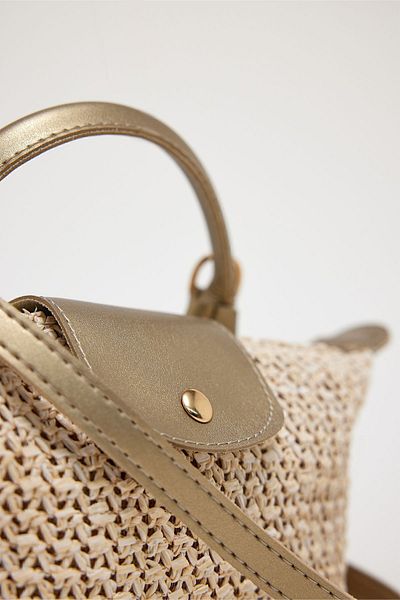 ALTUDA Straw Mini Women's Shoulder Bag - Tiny