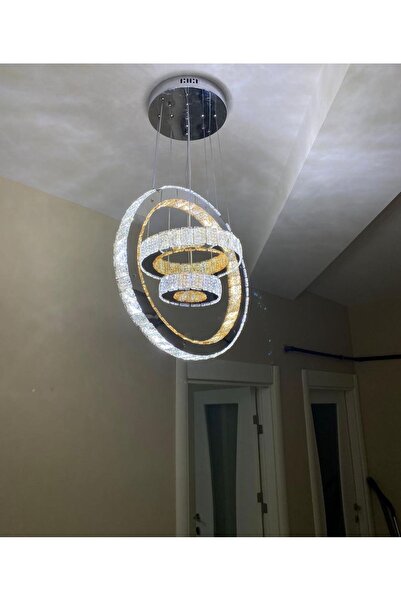 Led Lüks Led Avize 2024 Trend Model 3 Renk Seçeneği (BEYAZ,SARI,G.IŞIĞI) Nesimi Aydınlatma