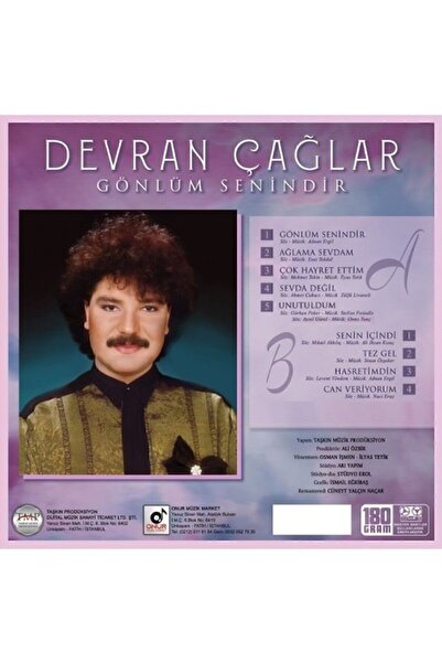 Taşkın Müzik Devran Çağlar - Gönlüm Senindir (plak )